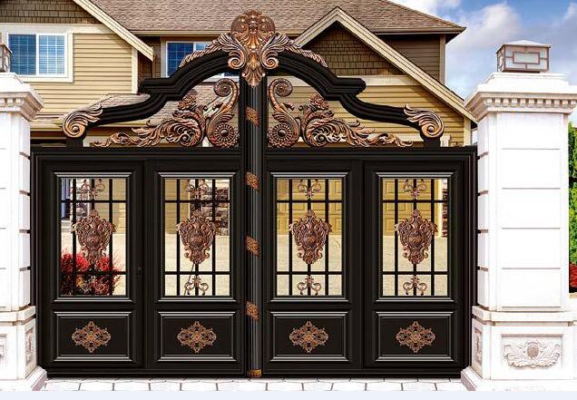 鋁藝小區(qū)大門定制(圖2) 鋁藝小區(qū)大門定制(圖2)