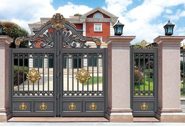 小區(qū)鋁藝大門定制(圖2) 小區(qū)鋁藝大門定制(圖2)